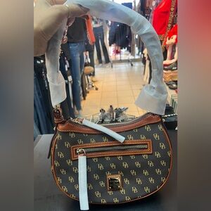 Dooney & Bourke Brown Tomorrow Crescent Hobo Bag new with tags!